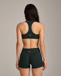 SoftMotion™ Bralette with Grey Logo | Emerald Noir