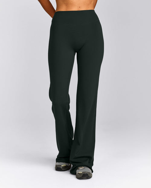 SoftMotion™ Flared Bottoms with Grey Logo | Emerald Noir