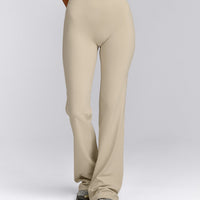 SoftMotion™ Flared Bottoms with Grey Logo | Oatmeal
