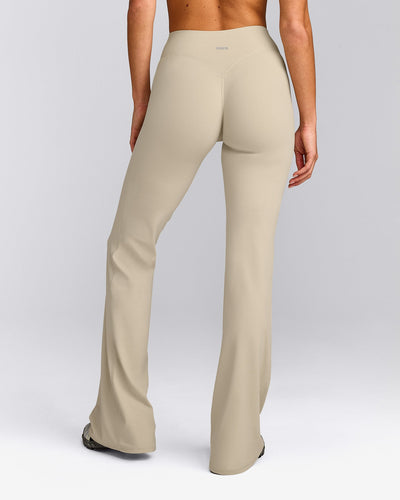 SoftMotion™ Flared Bottoms with Grey Logo | Oatmeal