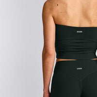 SoftMotion™ Straight Leg Bottoms with Grey Logo | Emerald Noir