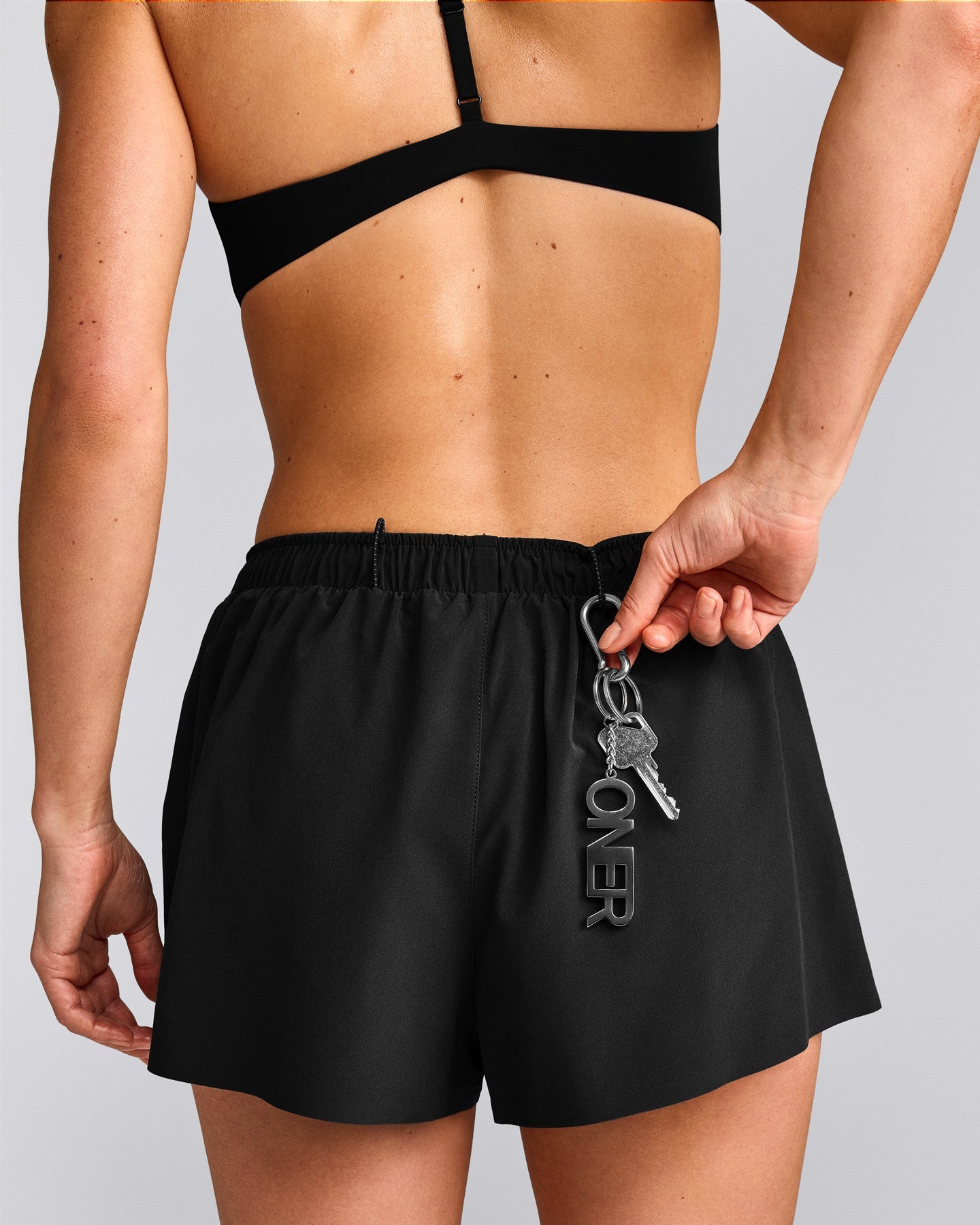 AirMove™ Lined Shorts 2" with Pocket and Reflective Logo | Black