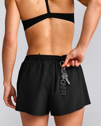 AirMove™ Lined Shorts 2" with Pocket and Reflective Logo | Black