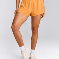 AirMove™ Lined Shorts 2" with Pocket and Reflective Logo | Powdered Orange