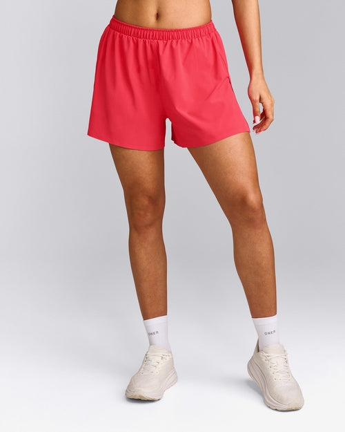 AirMove™ Lined Shorts 4" with Pocket and Reflective Logo | Charged Pink