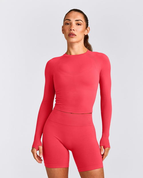 Oner Seamless Fitted Long Sleeve Top | Light Charged Pink