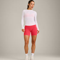 Oner Seamless Fitted Long Sleeve Top | White