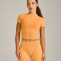 Oner Seamless Fitted Top | Light Powdered Orange