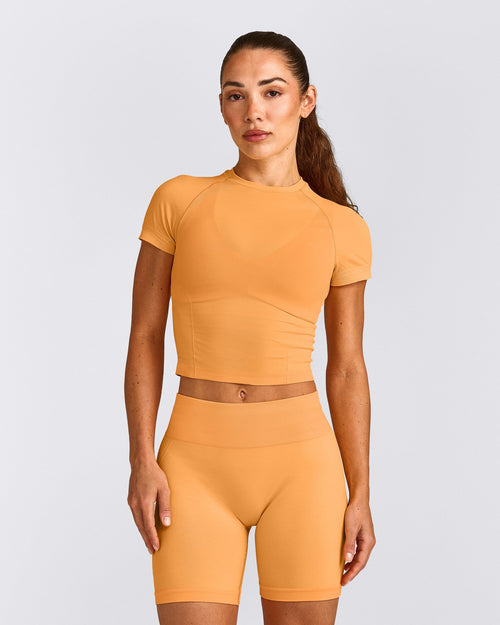 Oner Seamless Fitted Top | Light Powdered Orange