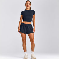Oner Seamless Fitted Top | Light True Blue