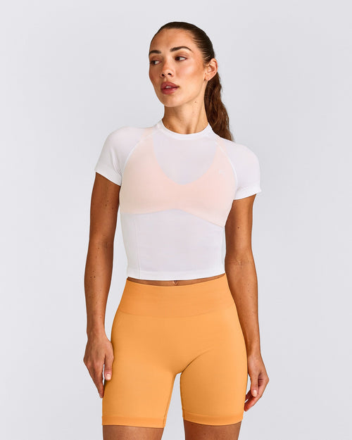Oner Seamless Fitted Top | White