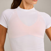 Oner Seamless Fitted Top | White