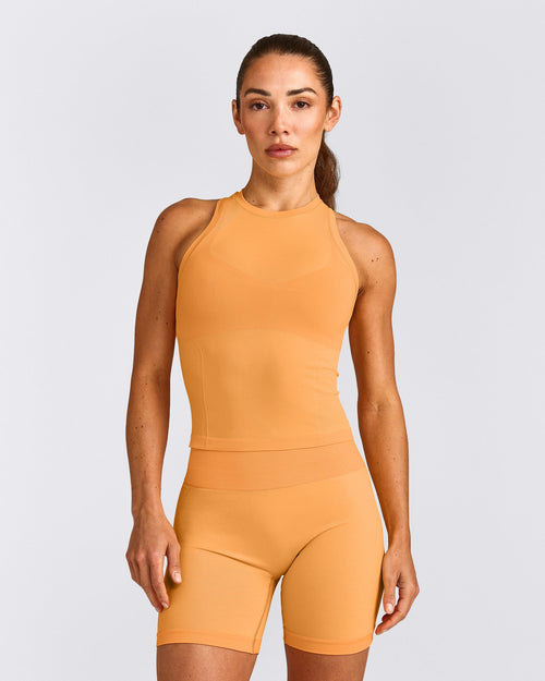 Oner Seamless Fitted Vest | Light Powdered Orange