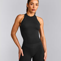 Oner Seamless Fitted Vest | Soft Black