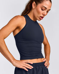 Oner Seamless Fitted Tank Top | Light True Blue