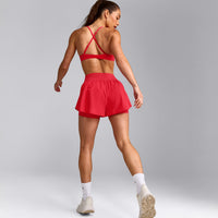 UnifiedMove™ Double Layer Shorts 5" with Reflective Logo | Charged Pink