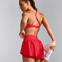 UnifiedMove™ Double Layer Shorts 5" with Reflective Logo | Charged Pink
