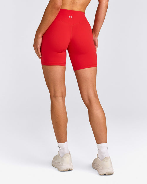 UnifiedMove™ Pocket Shorts 6" with Bonding with Reflective Logo | Muscle Mommy Red