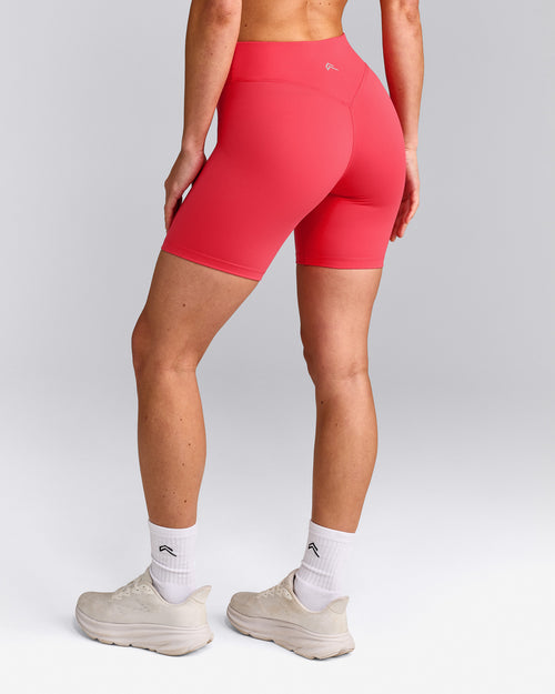 UnifiedMove™ V Front Mid Rise Shorts 6" with Reflective Logo | Charged Pink