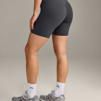 UnifiedMove™ V Front Mid Rise Shorts 6" with Reflective Logo | Coal