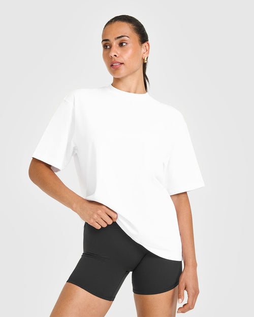 Oner Modal Oversized Oner Washed T-Shirt | White