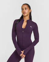 Unified Jacket White Logo | Blackberry Purple