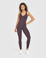 Unified Scoop Back All In One Long | Dark Umber Brown