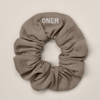 SoftMotion™ Scrunchie with Grey Logo | Minky