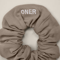SoftMotion™ Scrunchie with Grey Logo | Minky