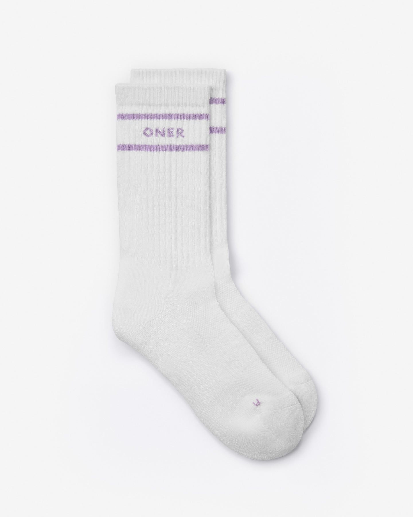Varsity Stripe Long Crew Socks 1 Pack | Lavender Purple