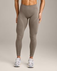 EnhanceLift™ Seamless Leggings with Grey Logo | Warm Minky