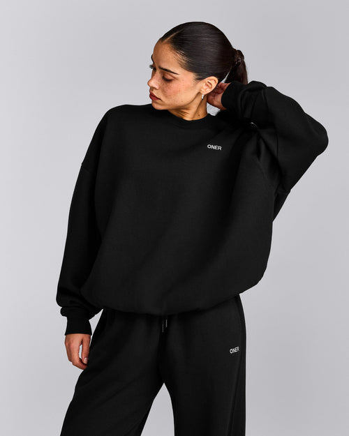 Foundations All Season Crew Neck Sweatshirt | Black