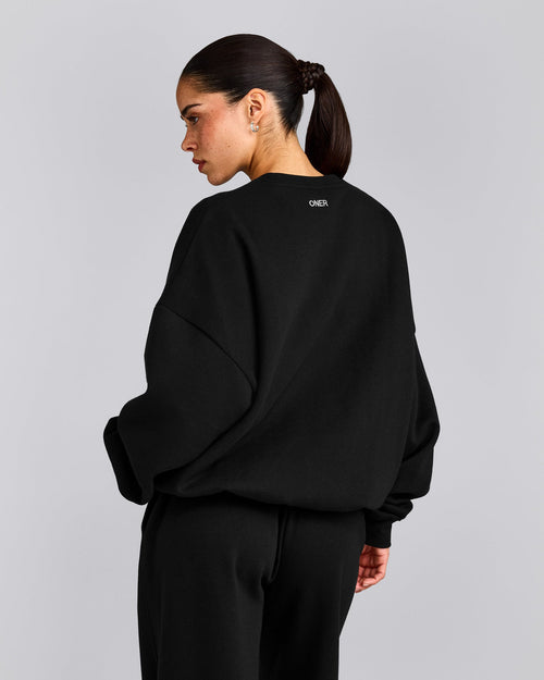 Foundations All Season Crew Neck Sweatshirt | Black