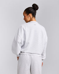 Foundations All Season Crew Neck Sweatshirt | Grey Marl