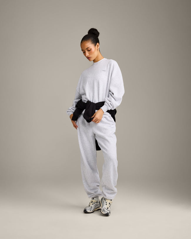 Foundations All Season Crew Neck Sweatshirt | Grey Marl