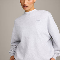 Foundations All Season Crew Neck Sweatshirt | Grey Marl