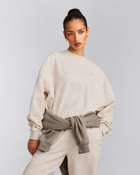 Foundations All Season Crew Neck Sweatshirt | Oat Marl