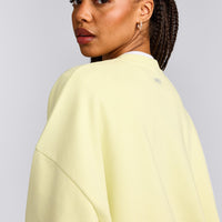 Foundations All Season Crew Neck Sweatshirt | Pastel Yellow