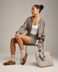 Foundations All Season Cropped Zip Through Hoodie | Minky