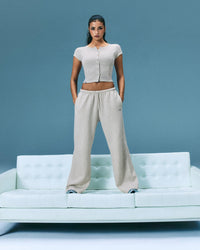 Foundations All Season Straight Leg Joggers | Oat Marl