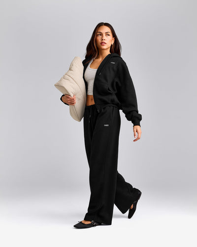 Foundations All Season Zip Through Hoodie | Black
