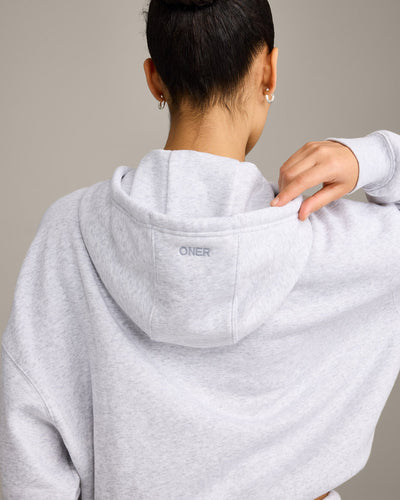 Foundations All Season Zip Through Hoodie | Grey Marl