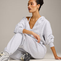 Foundations All Season Zip Through Hoodie | Grey Marl