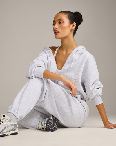 Foundations All Season Zip Through Hoodie | Grey Marl