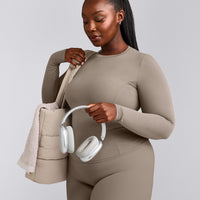 Mellow™ Motion Crew Neck Long Sleeve Top | Warm Minky