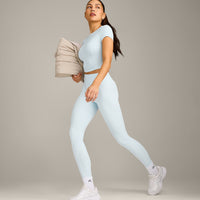 Mellow™ Motion Crew Neck Mid Top | Cloud Blue
