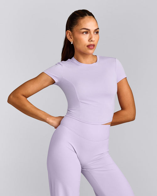 Mellow™ Motion Crew Neck Mid Top | Lavender Purple
