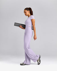 Mellow™ Motion Crew Neck Mid Top | Lavender Purple