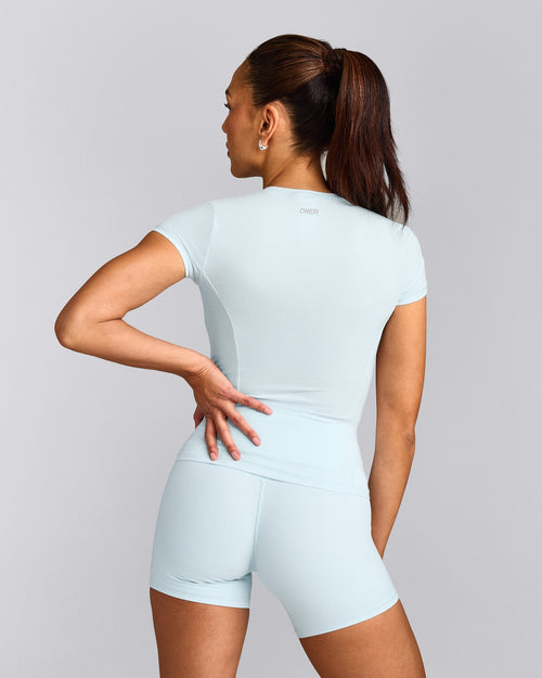 Mellow™ Motion Crew Neck Top | Cloud Blue