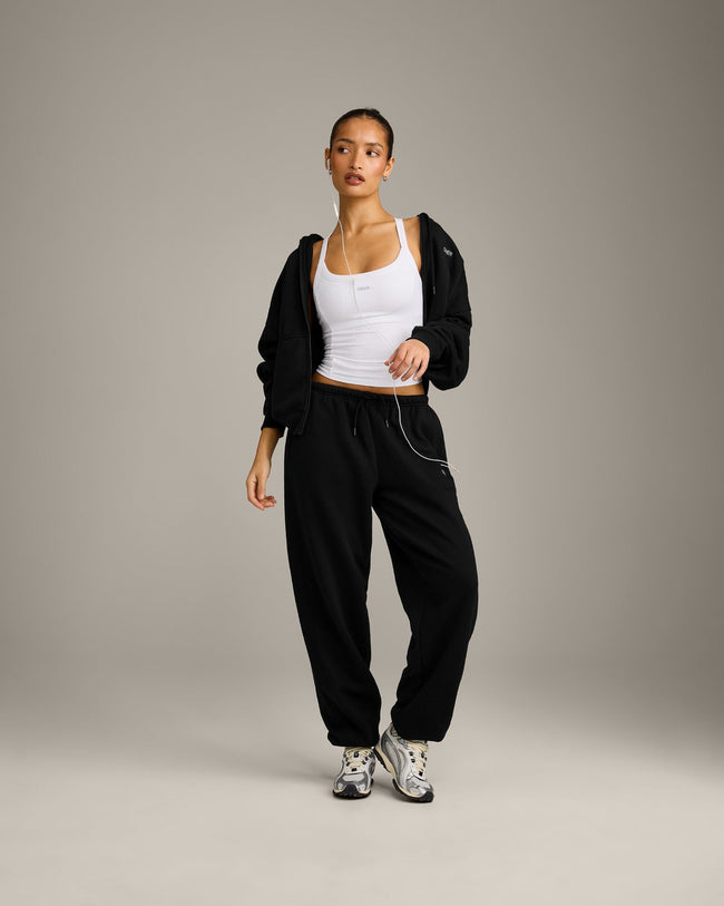 Mellow™ Rib Racer Back Vest with Built in Bra Shelf | White